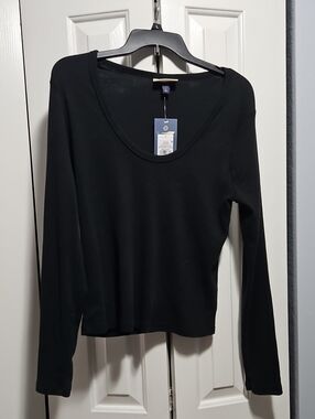 NWT Target Ribbed Long Sleeve Tee L